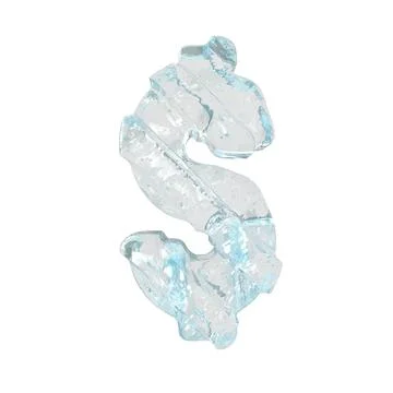 Ice symbol with diagonal thick straps Illustrazione stock
