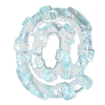 Ice symbol with diagonal thick straps Stock Illustration