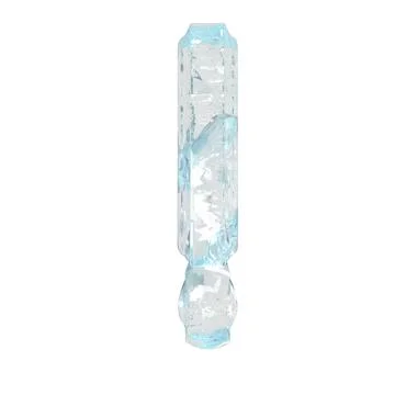 Ice symbol with thick vertical straps Illustrazione stock
