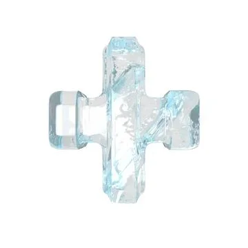 Ice symbol with thick vertical straps Illustrazione stock