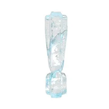 Ice symbol with thick vertical straps Illustrazione stock