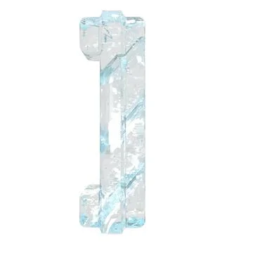 Ice symbol with thick vertical straps Stock Illustration
