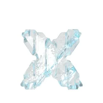 Ice symbol with thick vertical straps. letter x Stock-Illustration