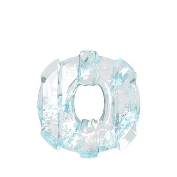 Ice symbol with thick vertical straps. letter o Stock-Illustration
