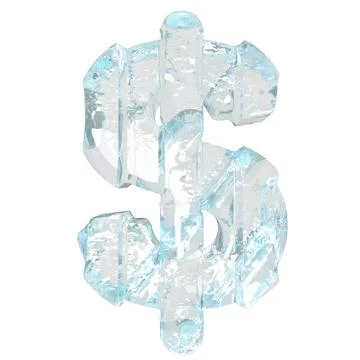 Ice symbol with thick vertical straps Illustrazione stock