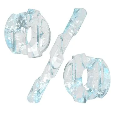 Ice symbol with thick vertical straps Illustrazione stock