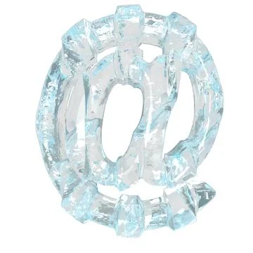 Ice symbol with thick vertical straps Stock Illustration