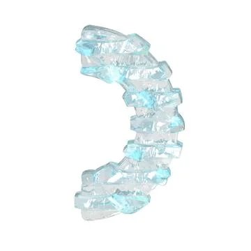 Ice symbol with thin horizontal straps Stock Illustration
