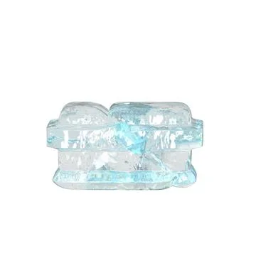 Ice symbol with thin horizontal straps Stock Illustration
