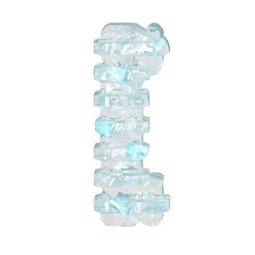 Ice symbol with thin horizontal straps Illustrazione stock