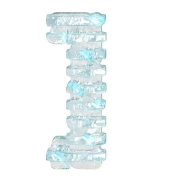 Ice symbol with thin horizontal straps Stock Illustration