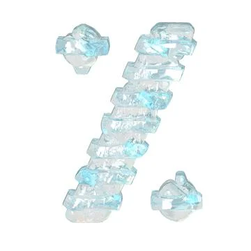 Ice symbol with thin horizontal straps Illustrazione stock