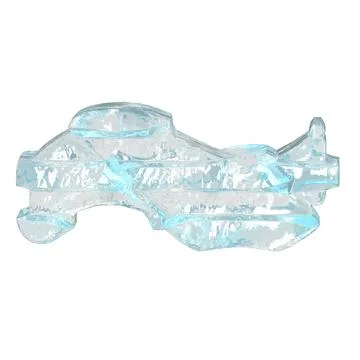 Ice symbol with thin horizontal straps Illustrazione stock