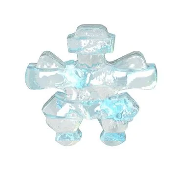 Ice symbol with thin horizontal straps Stock-Illustration