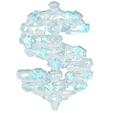 Ice symbol with thin horizontal straps Stock Illustration