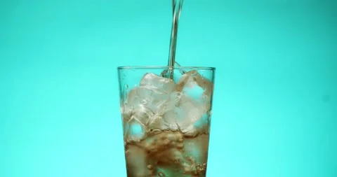 Ice tea, lemonade, on various color backgrounds. Stock Footage 244666624