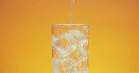 Ice tea, lemonade, on various color backgrounds. Stock Footage 244666707