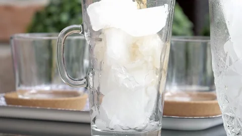 Ice tea slow motion, 180fps, HD Stock Footage 112743082