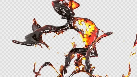 Ice Tea Splash Transparent Background. Stock Footage 205306881