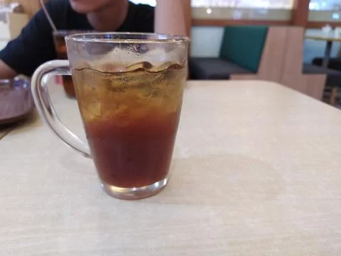 Ice tea on the table Stock Photos
