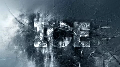 Ice Text Animation Видео 66112911