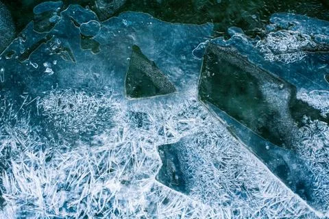Ice texture background Stock Photos