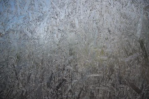Ice texture. Close-up texture of snow and ice. Background Stock Photos