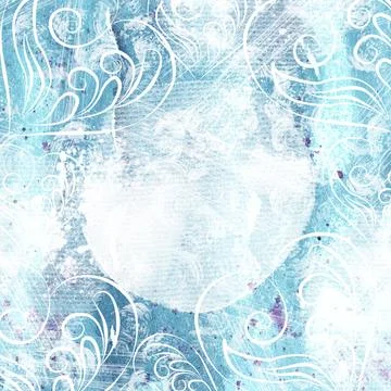 Ice texture with crack, creative background with beautiful patterns Stock Illustration