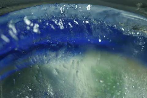 Ice Texture on the glass Stock Photos
