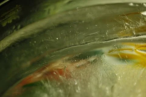 Ice Texture on the glass Stock Photos
