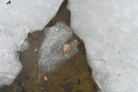 Ice texture. icicles. winter. winter weather. stilt and snow. cracks in the.. Stock Photos