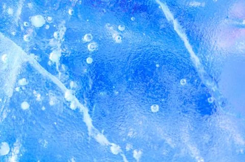 Ice texture illuminated from within Stock Photos