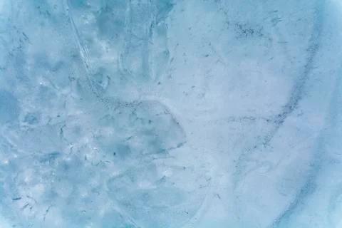 Ice texture in nature for background, close-up photography Stock Photos