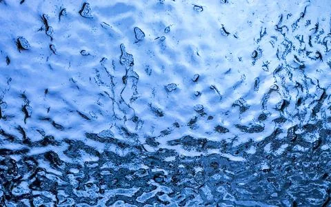 Ice texture on window glass Stock Photos