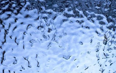 Ice texture on the window. Winter background Stock Photos