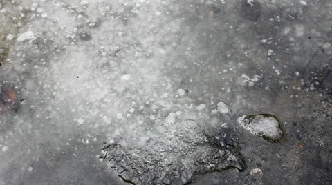 Ice thaw Stock Footage 33215253