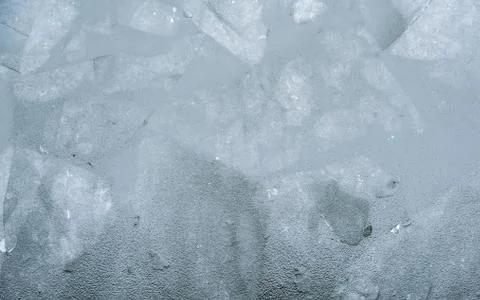 The ice tiles float on the Spree in Berlin Foto stock