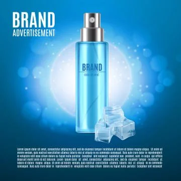 Ice toner ads Stock Illustration