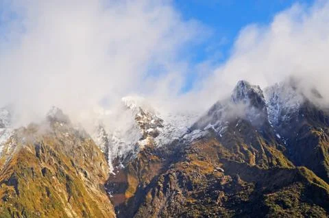 Ice at top mountain Foto stock