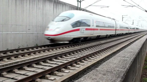 ICE train Stock Footage 32677377
