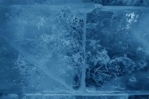 Ice transparent wall Stock Photos