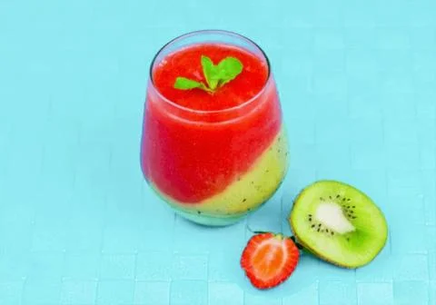 Ice Two Layer Smoothie Foto stock