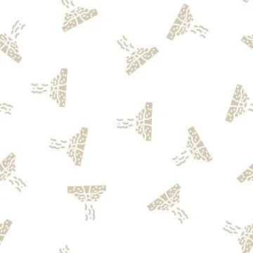 Ice type eruptions glyph vector seamless pattern Illustrazione stock