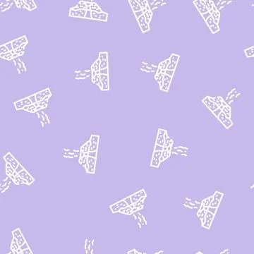 Ice type eruptions line vector seamless pattern イラスト素材