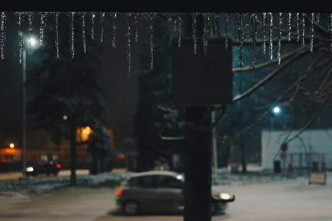 Ice under the canopy Stock Photos