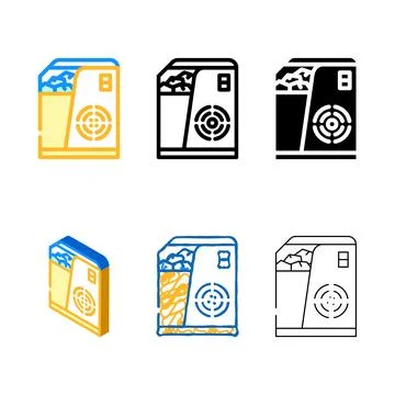 Ice variations maker color icon vector Stock Illustration