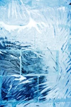Ice Wall Closeup Stock Photos