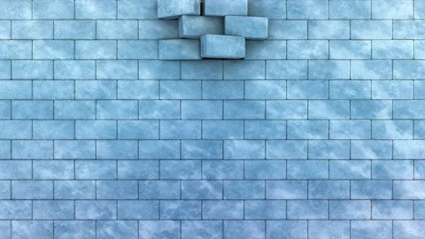 Ice Wall Entrance Stock Footage 100558047
