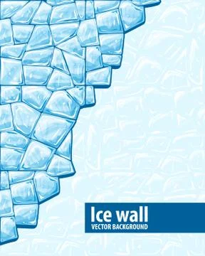 Ice wall Stock Illustration