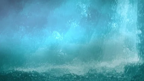 Ice wall with particle smoke background.Ice cold style background Video stock 322759061